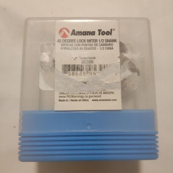 Amana Tool - 55390 Carbide Tipped Lock Miter 45 Deg x 2-11/16 Dia x 1-3/16 x 1/2 - Picture 2 of 6